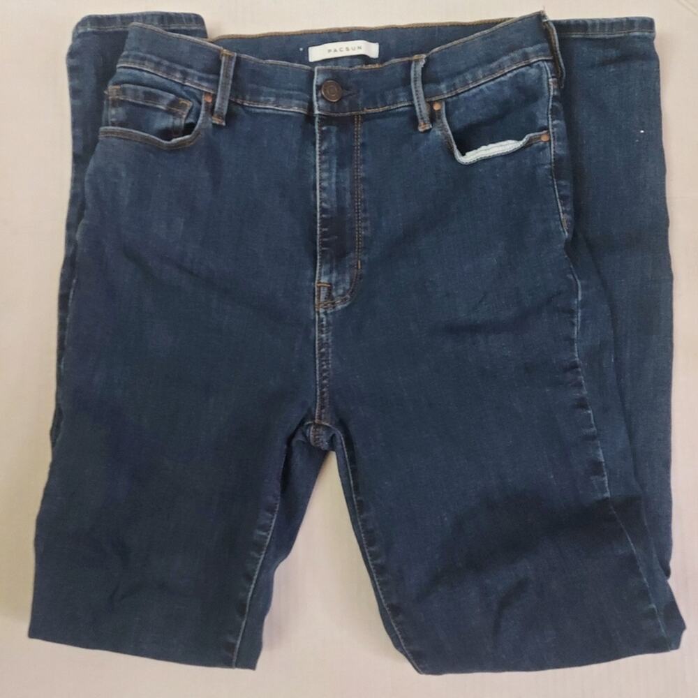 PacSun Blue Super High Rise Jeggings 28 Classic Casual Preppy Minimalist Boho